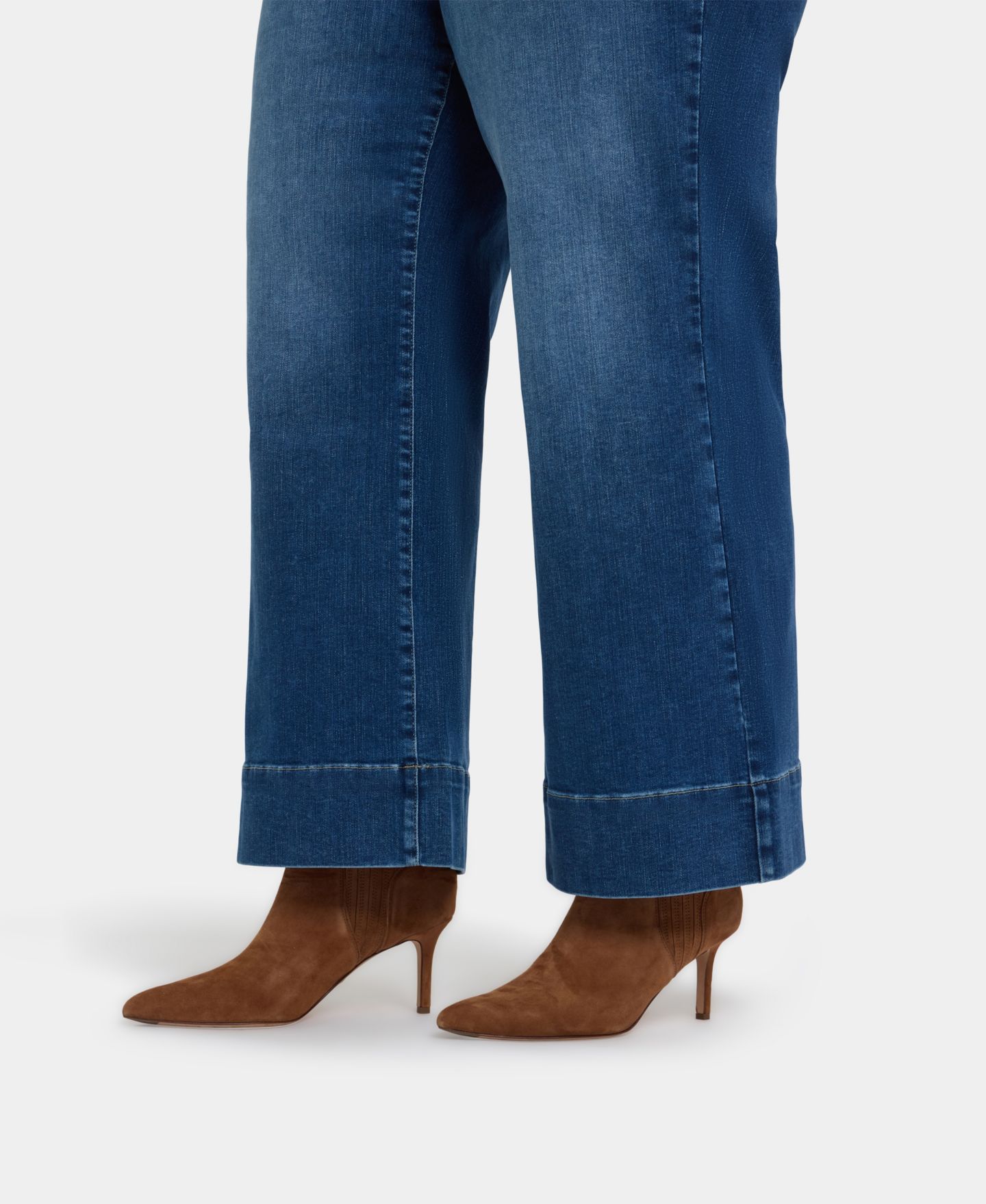 Женские джинсы NYDJ Plus Size Teresa Wide-Leg Jeans with Lift Tuck Technology, цвет: Синий — фото 3
