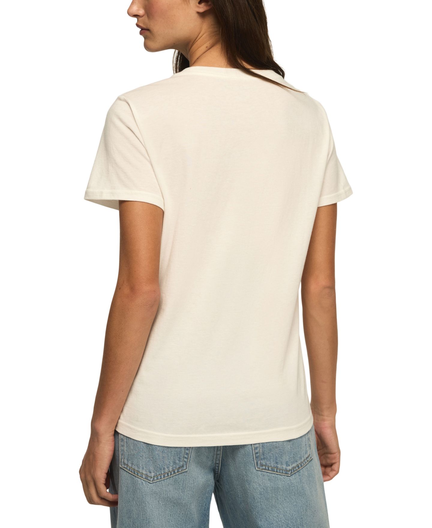 Женская футболка Lucky Brand Love Drunk Classic Crewneck, цвет: Яркий белый — фото 4
