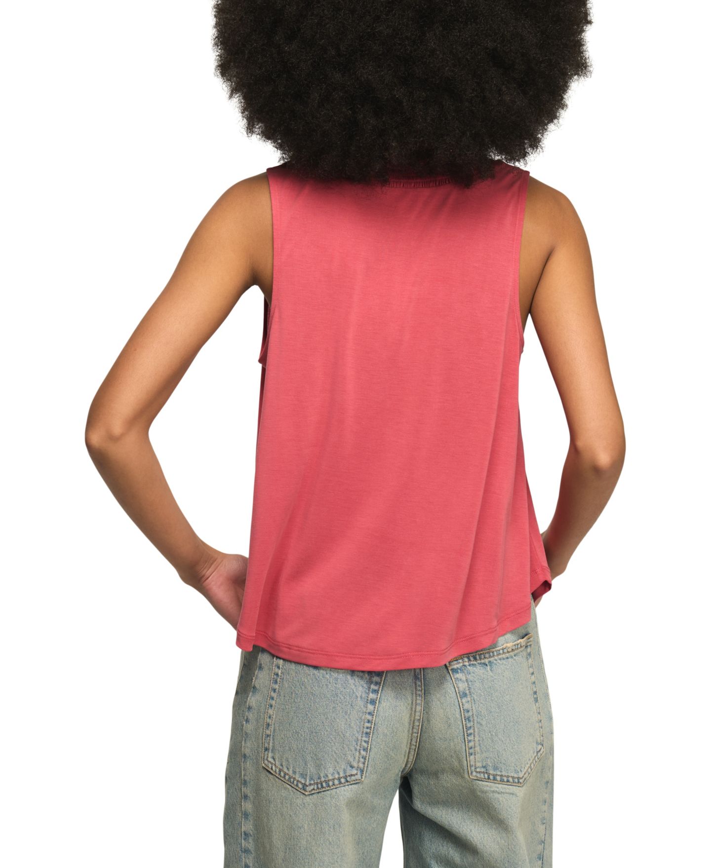 Женский топ Lucky Brand Sandwash Smocked Trim V-Neck, цвет: American Beauty — фото 5