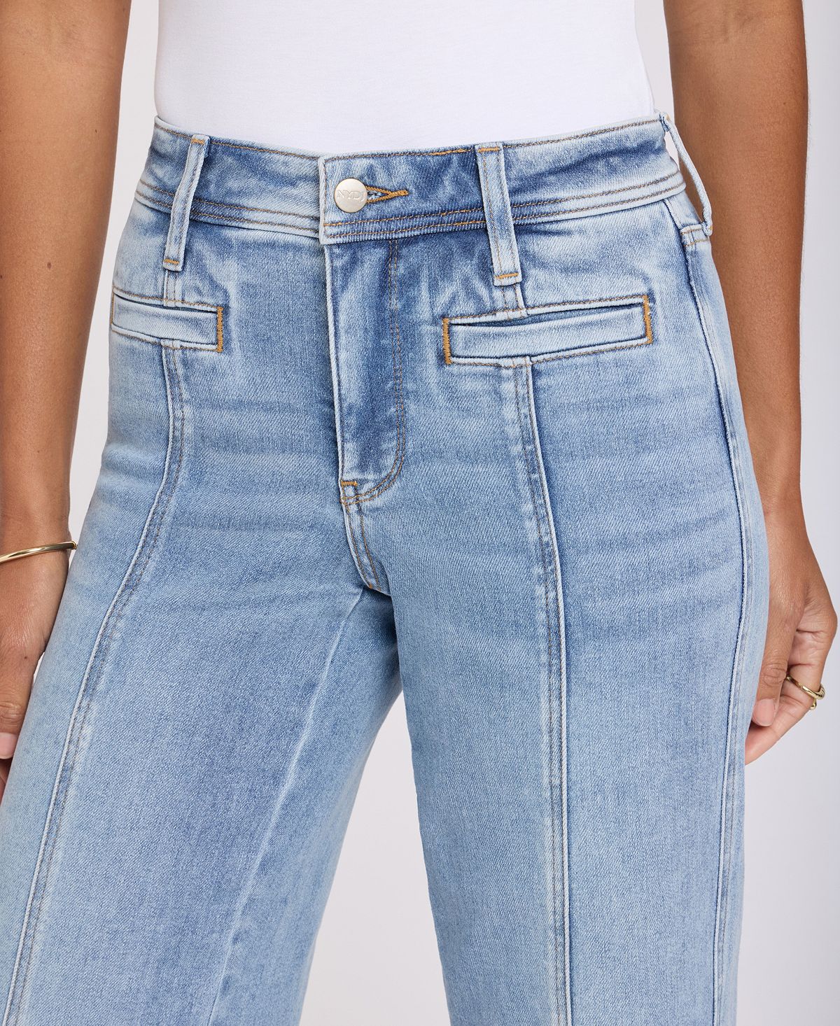 NYDJ Petite Teresa Wide-Leg Ankle Jeans with Lift Tuck Technology view 6 — MAYCSS fashion products