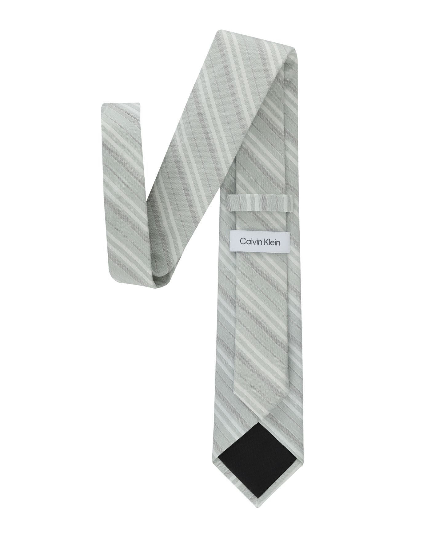 Мужской галстук Calvin Klein Jeanne Striped Tie, цвет: Шалфейный — фото 2