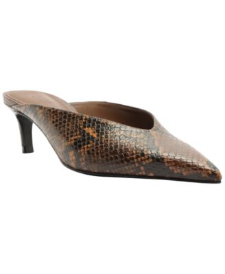 Women's Loren Mid-Heel Mule Pumps