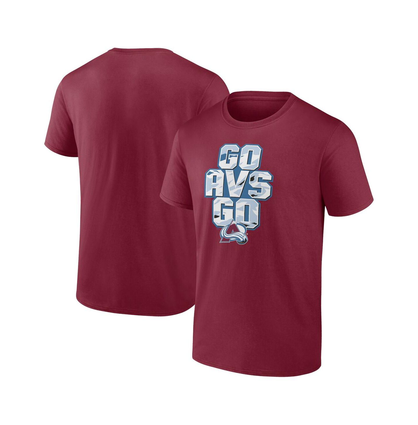 Мужская футболка Fanatics Burgundy Colorado Avalanche Local — фото 1