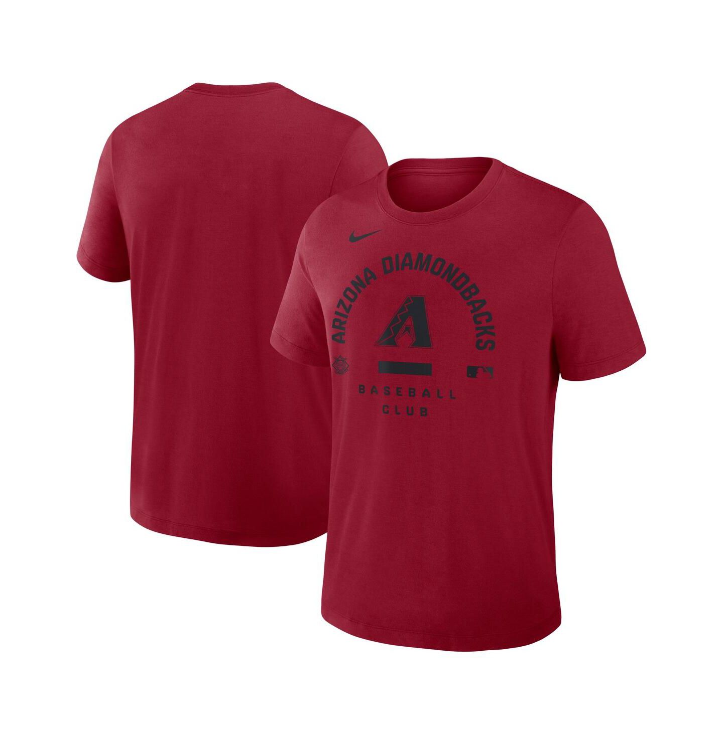 Мужская футболка Nike Red Arizona Diamondbacks Authentic Collection Early Work Tri-Blend Dri-FIT — фото 1