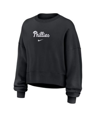 Women's Black Philadelphia Phillies Oversized Primetime Sweatshirt