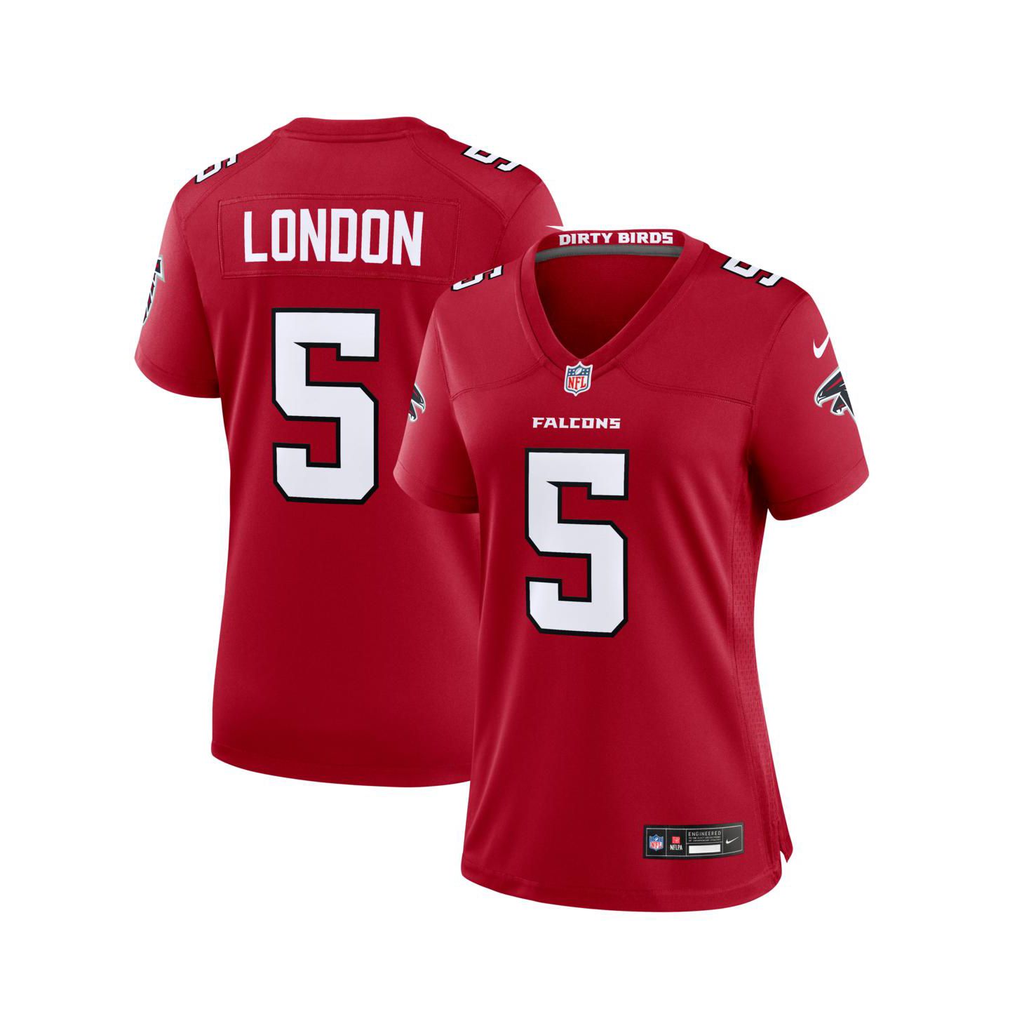 Женский топ Nike Drake London Red Atlanta Falcons Game Jersey — фото 1