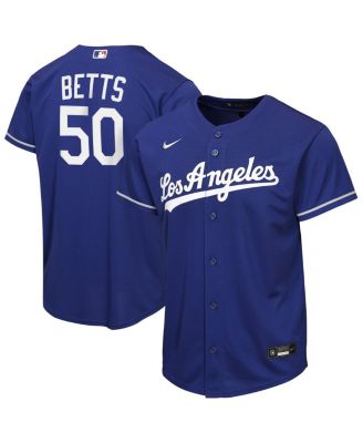 Big Boys and Girls Mookie Betts Royal Los Angeles Dodgers Alternate Replica Jersey