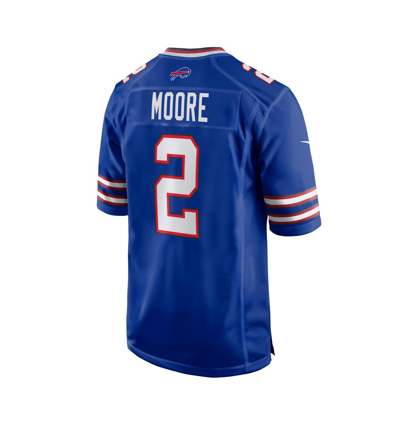 Мужской топ Nike D.J. Moore Royal Buffalo Bills Game Jersey — фото 3