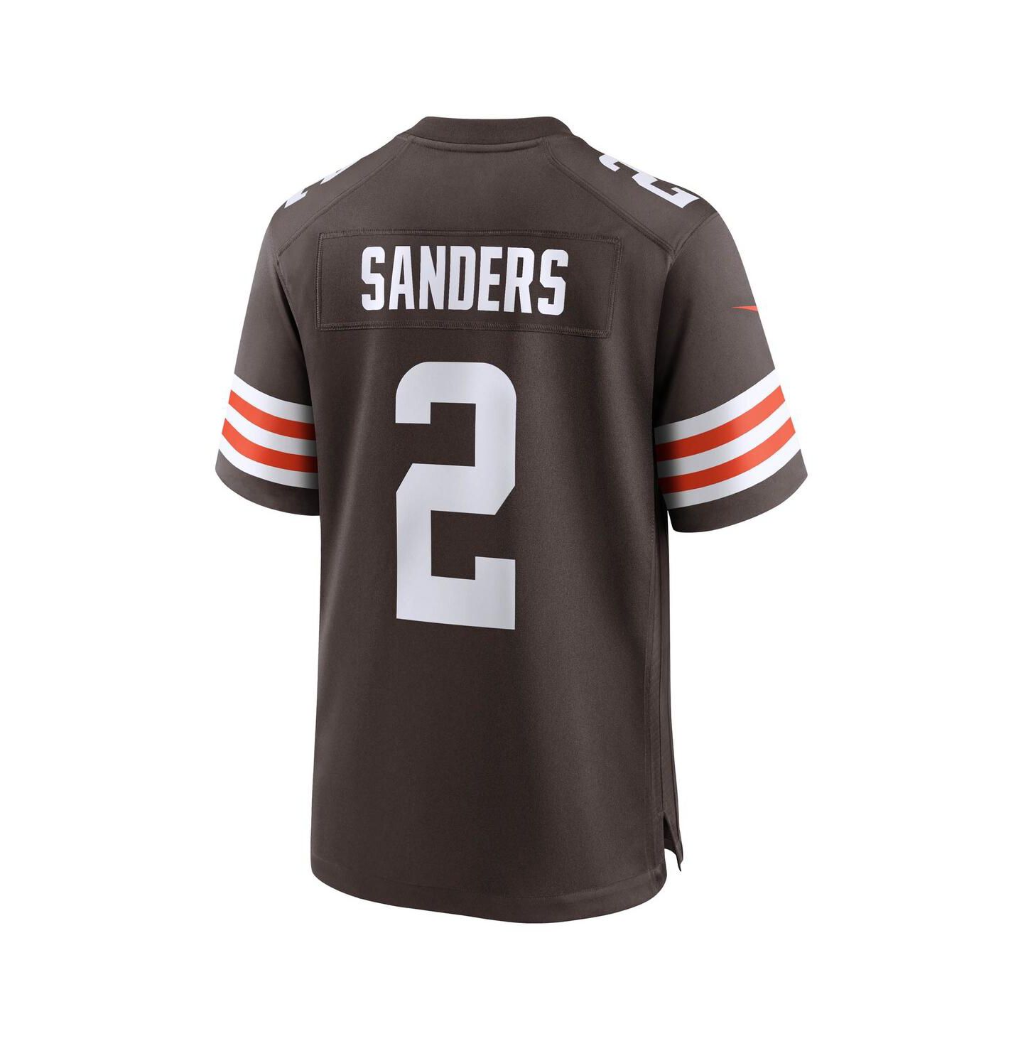Мужской топ Nike Shedeur Sanders Brown Cleveland Browns Game Jersey — фото 5