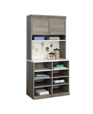 Craft Pro Series Craft and Hobby Storage, Mystic Oak finish