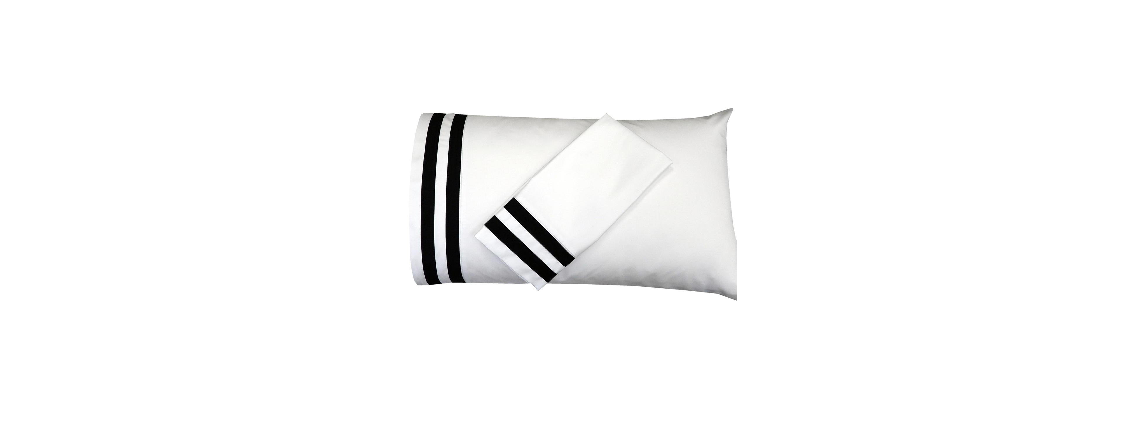 Egyptian Linens Banded Pillowcase Set Luxurious 608 Thread Count Usa