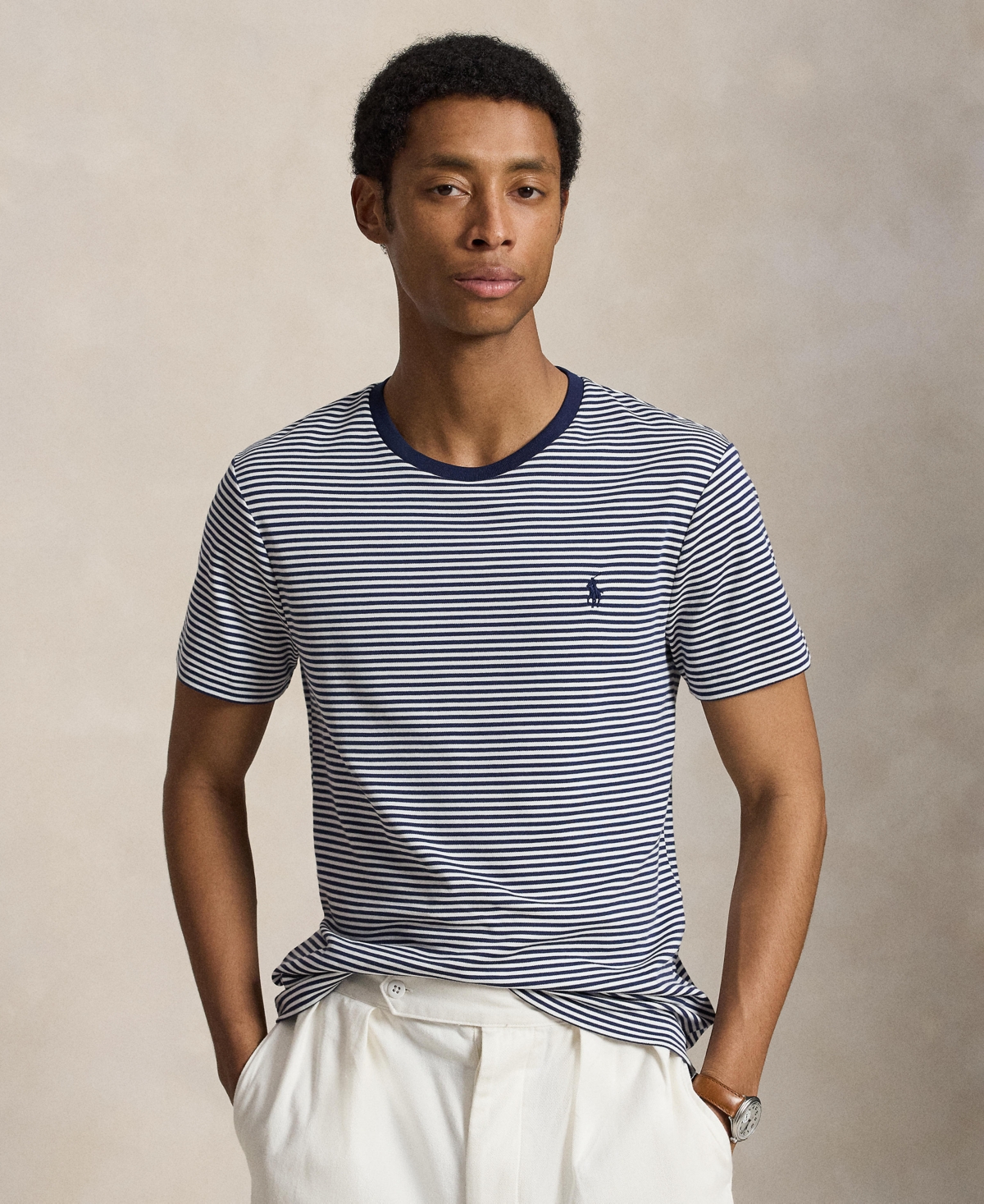 Polo Ralph Lauren Men's Iconic Mesh Crewneck T-Shirt