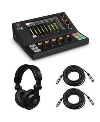 DLZ Creator XS Compact Adaptive Digital Mixer, Bundle with TAPH100 Headphones and 2x XLR Cables