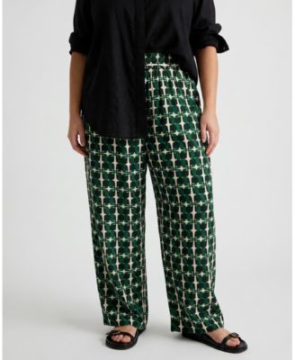 Plus Size Iris Linen Easy Pull-On Pants