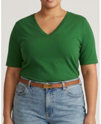 Plus Size Maia Stovepipe Sleeve V Neck Tee