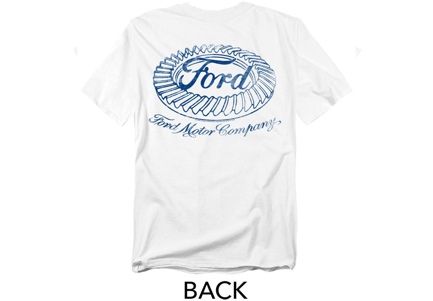 Мужская футболка Mustang Ford Motor Company Front Back, цвет: Белый — фото 3