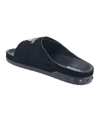 True Religion Men TR-Biggy-PBS Black Logo Sandals adjustable  top strap Size 10 True Religion Mens Biggy Velcro Strap Sandals - Macy main image 2