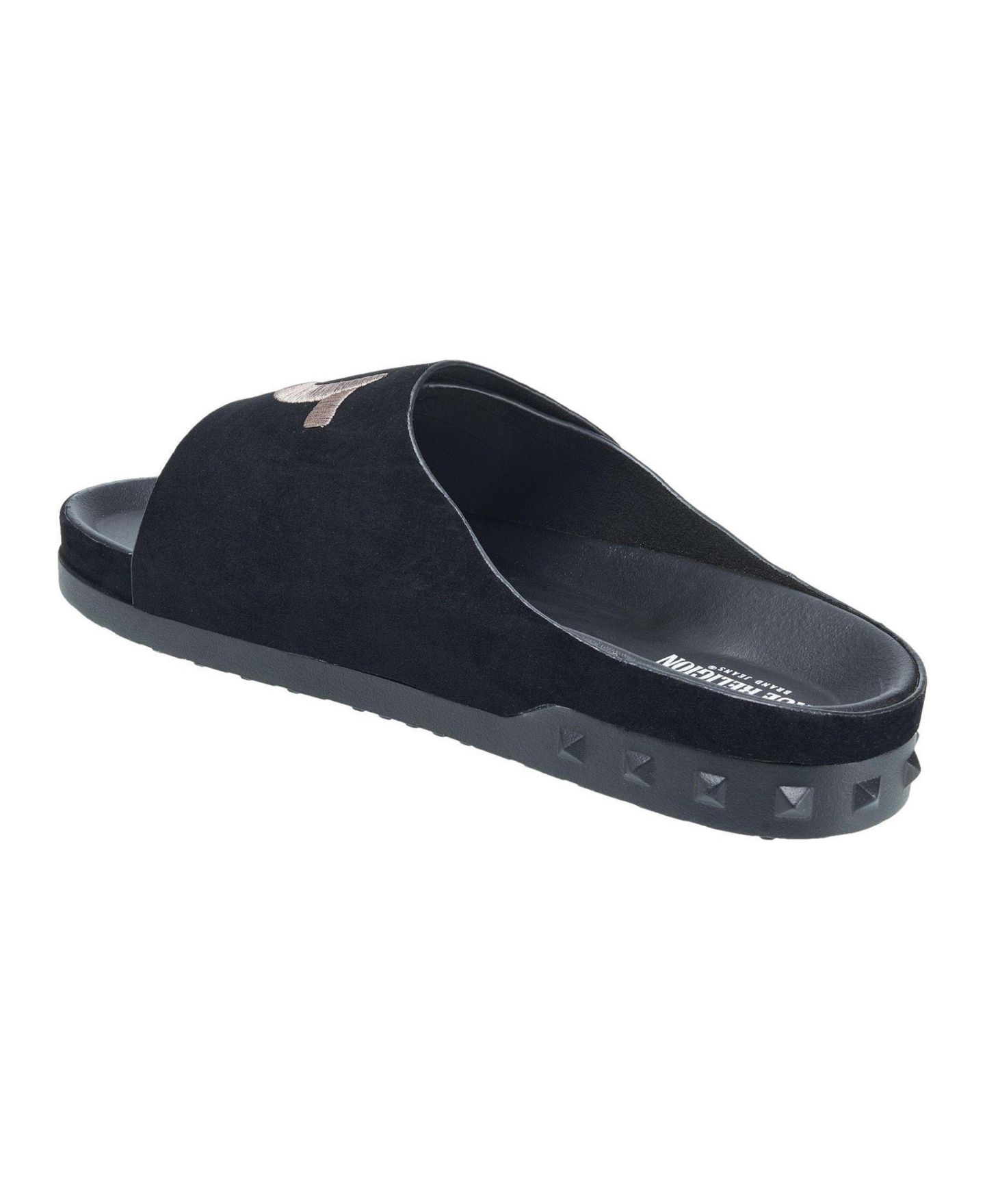Мужские сандалии True Religion Biggy Velcro Strap, цвет: Чёрный — фото 3