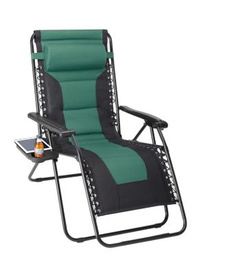 Zero Gravity Recliner Chair Folding Outdoor Lounge Chair with Cushion