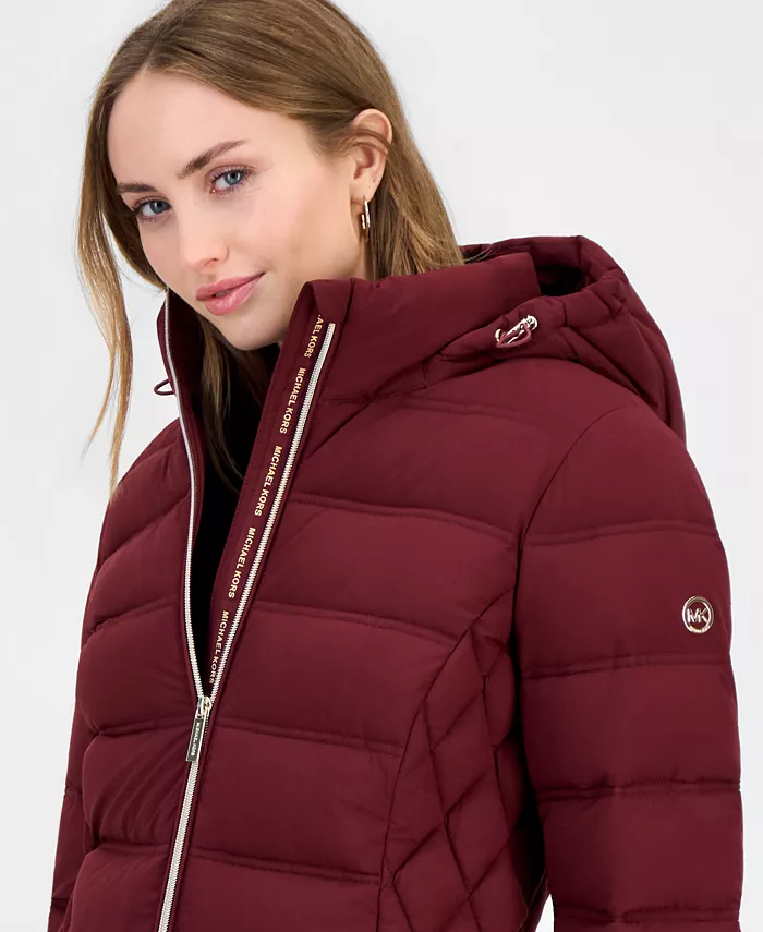 Women's Hooded Packable Puffer Coat - thumbnail 9