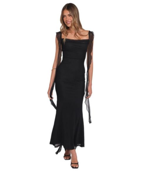 Женское платье Petal and Pup Chiara Maxi, цвет: Чёрный