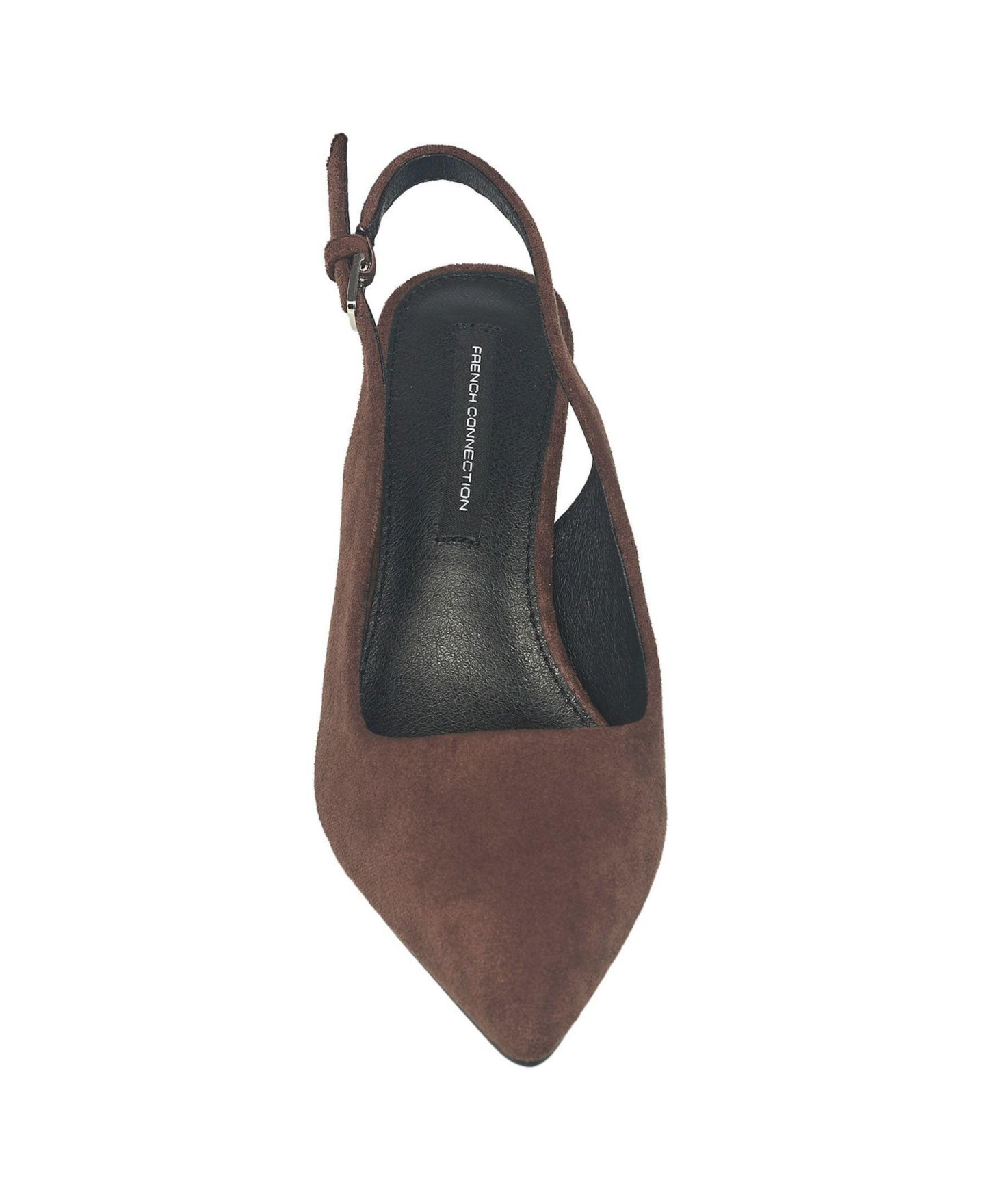 Женские туфли French Connection Suede Quinn Kitten Heel, цвет: Choco — фото 4