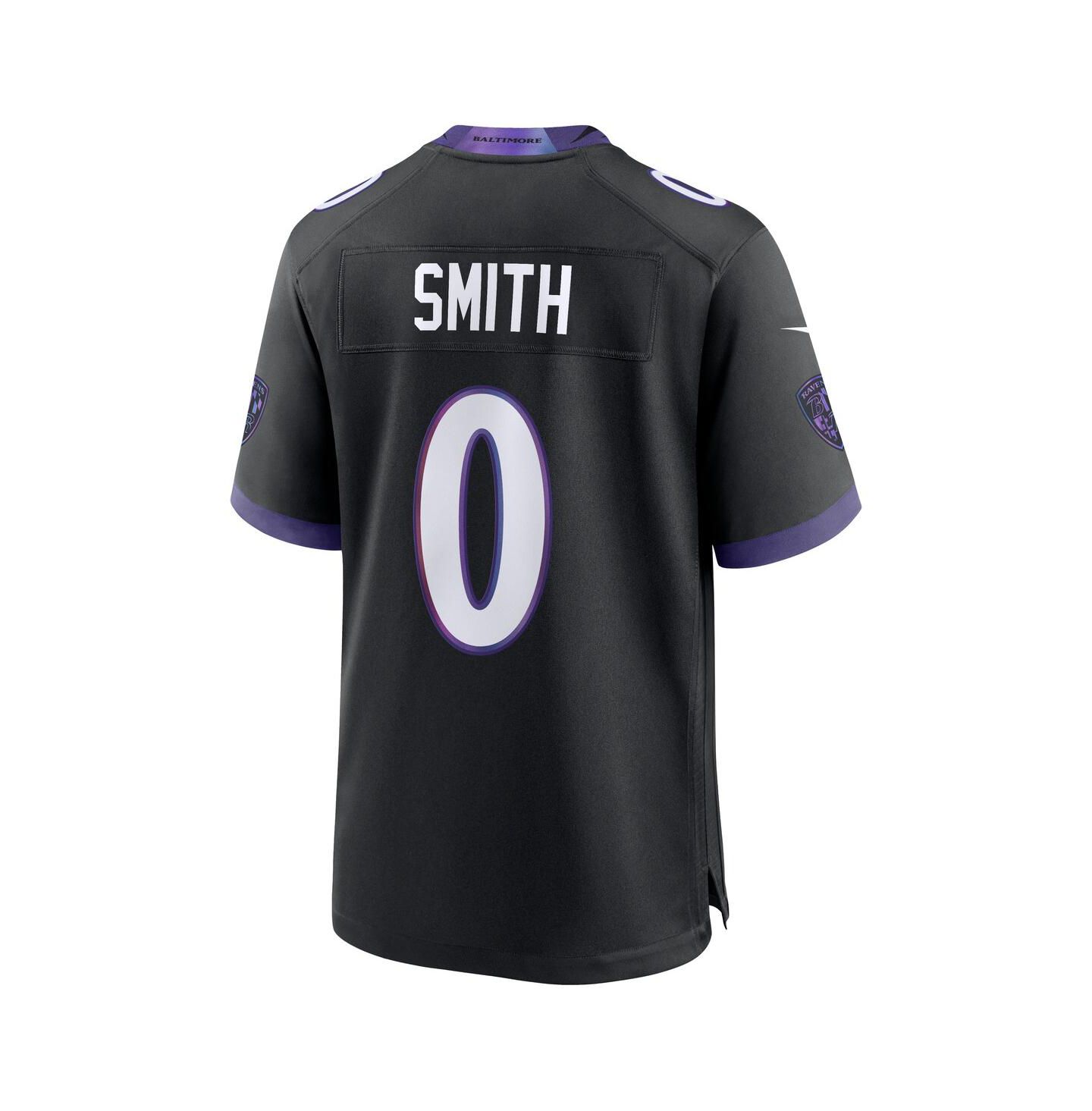 Мужской топ Nike Roquan Smith Black Baltimore Ravens Alternate Game Jersey — фото 3