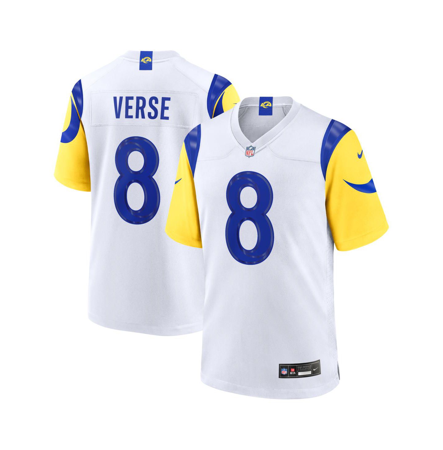 Мужской топ Nike Jared Verse White Los Angeles Rams White Game Player Jersey — фото 1