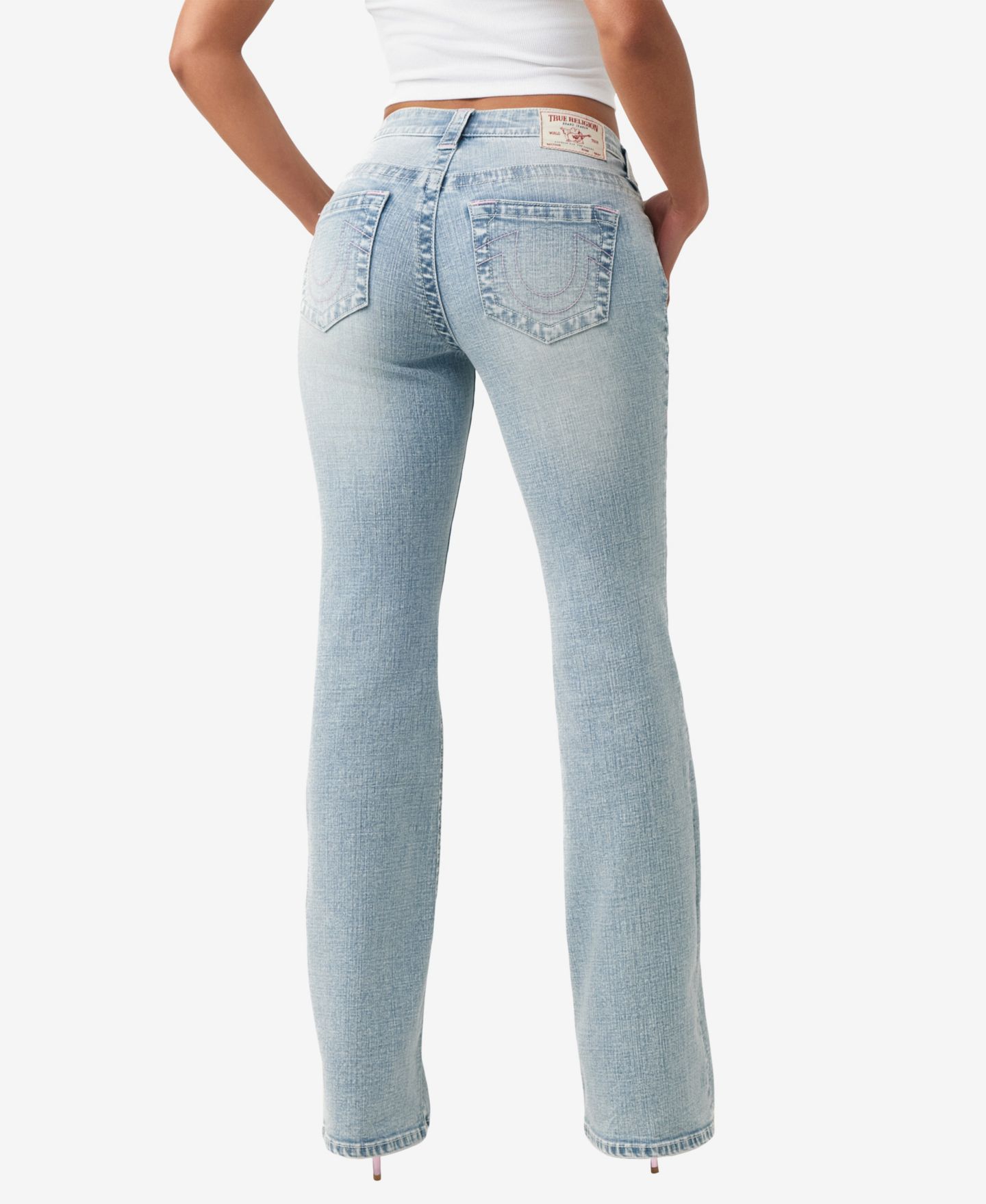 Женские джинсы True Religion Becca Bootcut Mid-Rise Arch Logo, цвет: Freckle Wave — фото 3