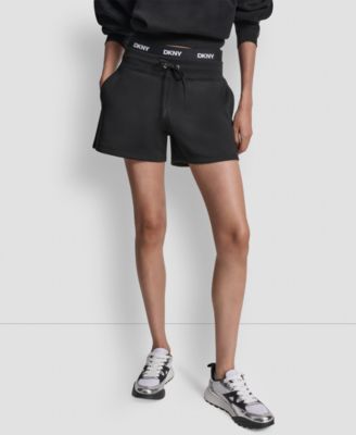Women's High-Rise Logo Elastic Waistband Shorts