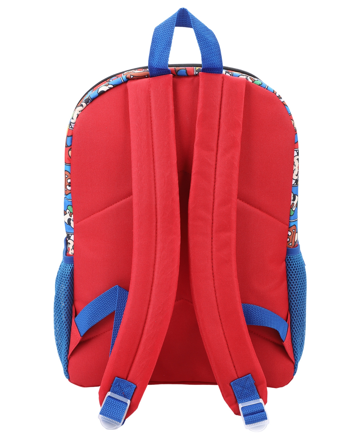 Super Mario Boys' Backpack, Lunch Bag, Pencil Case, Key Chain and Caraniber, 5-Piece Set