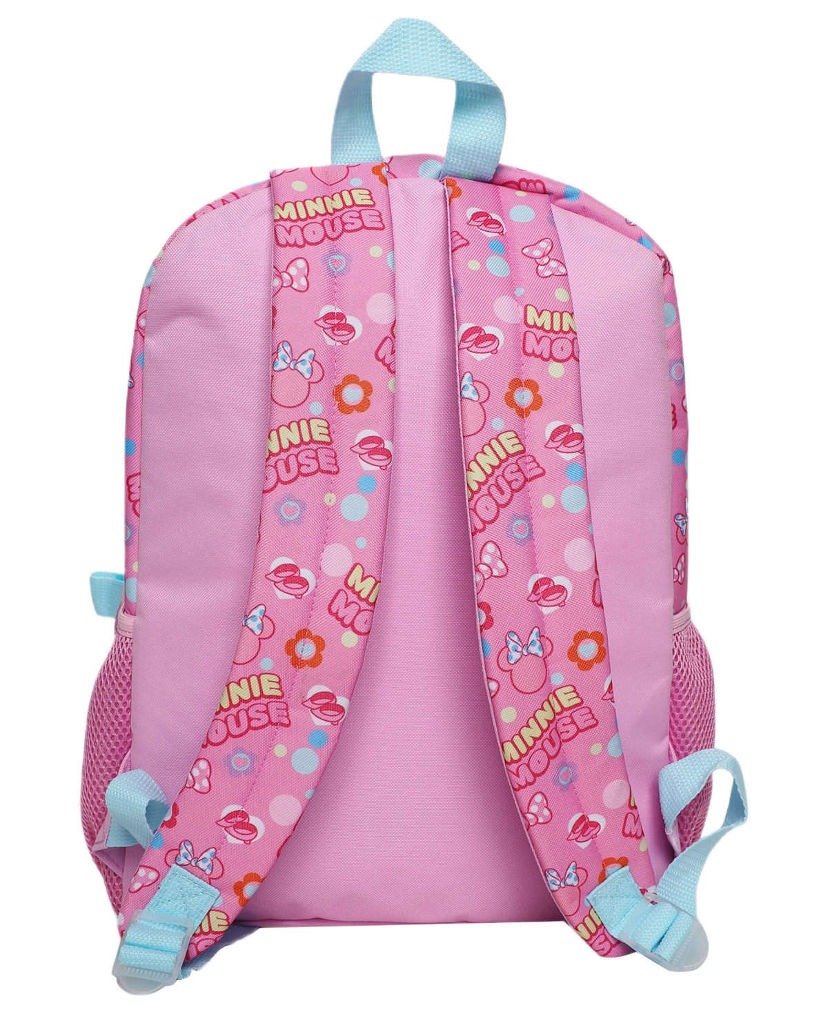 Minnie Mouse Boys' and Girls' Backpack, Lunch Bag, Pencil Case, Key Chain and Carabiner, 5-Piece Set
