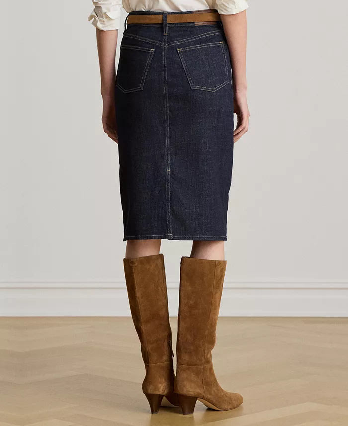 Denim Pencil Skirt - thumbnail 5