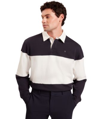 Men's Collared Regular-Fit Stripe Polo Shirt
