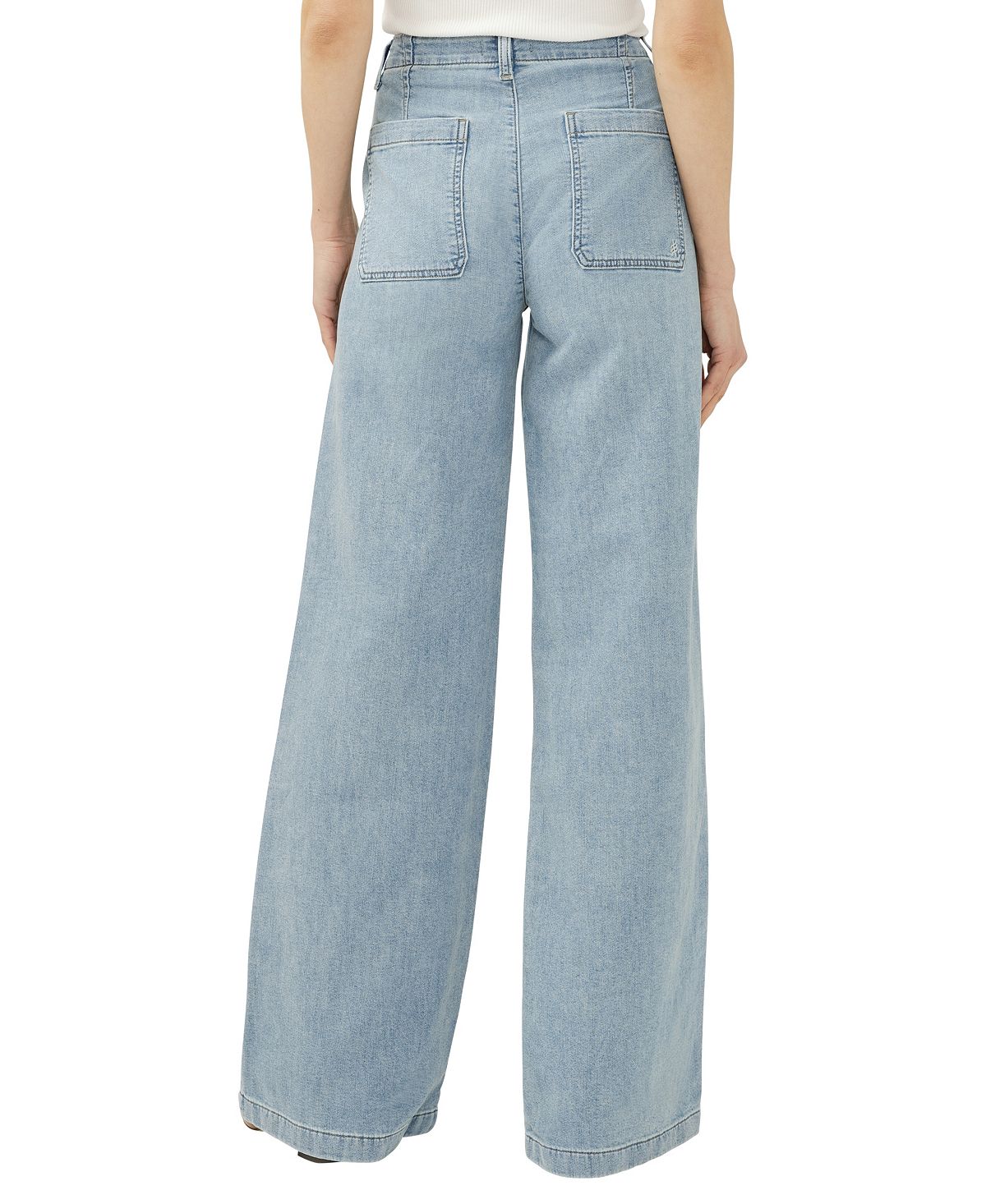 Silver Jeans Co. Women's Wide-Leg Knit Flex Jeans view 5 — MAYCSS fashion products