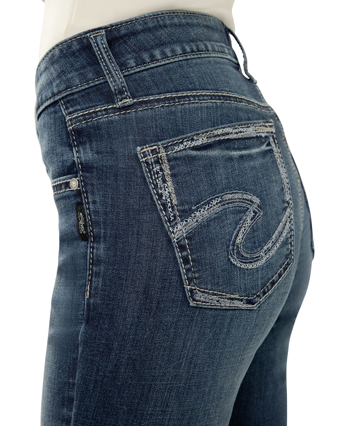 Silver Jeans Co. Women's Suki Mid-Rise Bootcut Luxe Stretch Jeans view 7 — MAYCSS fashion products