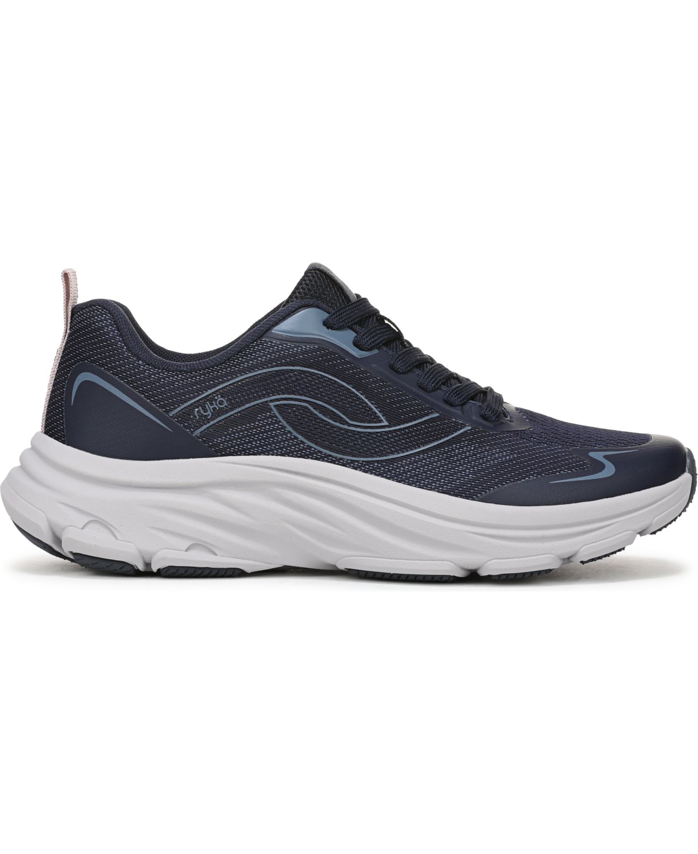 Женские кроссовки Ryka Devine Max Lace-Up Walking, цвет: Синий сетчатый — фото 2