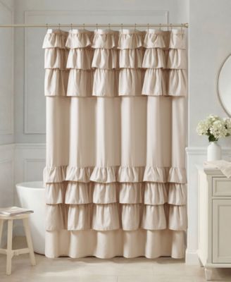 Grace Ruffled Shower Curtain, 72" x 84"