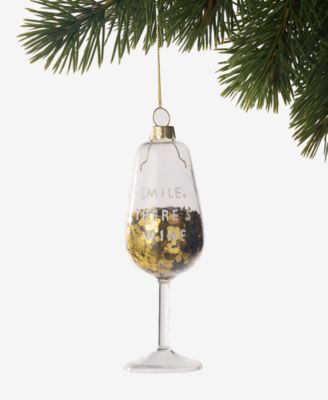 Foodie Collection Sequin Wine Glass Ornament