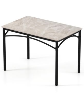 Modern Sintered Stone Dining Table for 4 People Rectangular