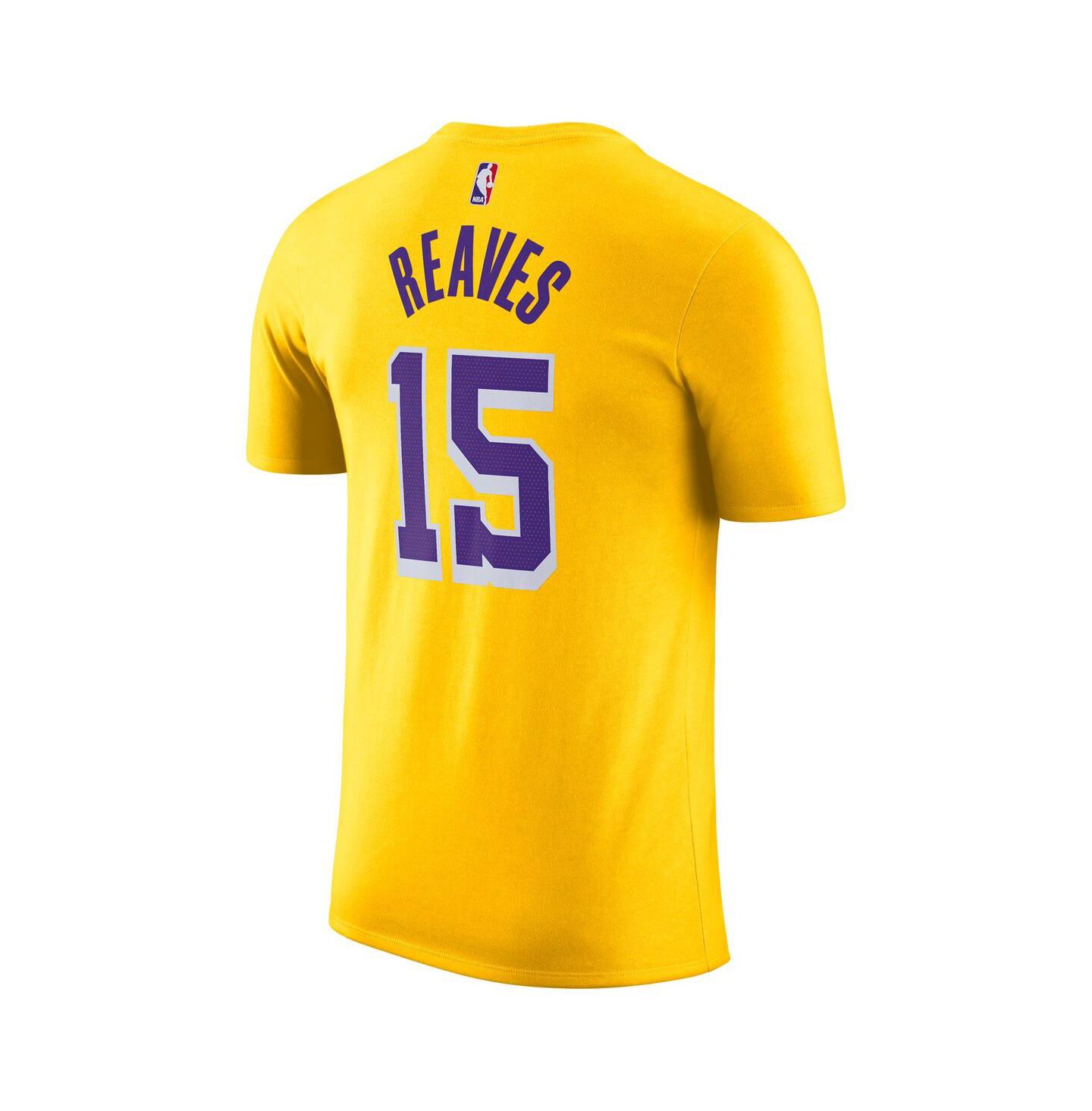 Мужская футболка Nike Austin Reaves Gold Los Angeles Lakers Icon Edition Name & Number — фото 3