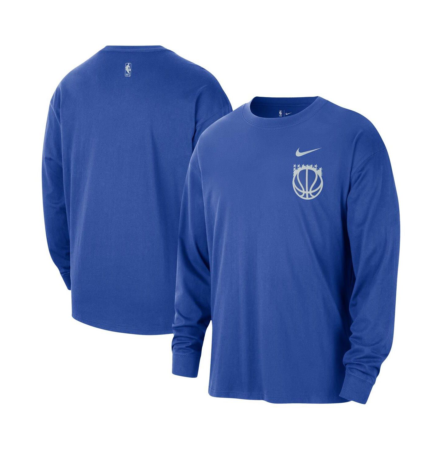 Мужская футболка Mojo Nike Blue Orlando Magic 2025/26 City Edition Remix Essential Logo Long Sleeve — фото 1