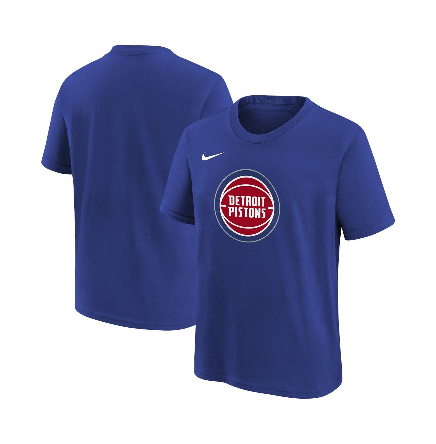 Детская футболка Nike Blue Detroit Pistons Team Essential Logo — фото 1