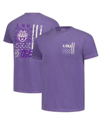 Men's Purple LSU Tigers Comfort Colors OHT Camo Overlay T-Shirt
