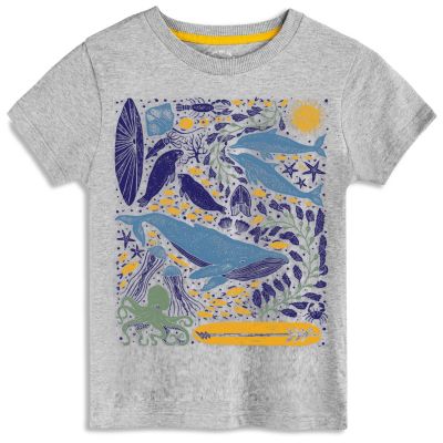 Boys and Girls Fair Trade Organic Cotton Graphic Short Sleeve T-Shirt