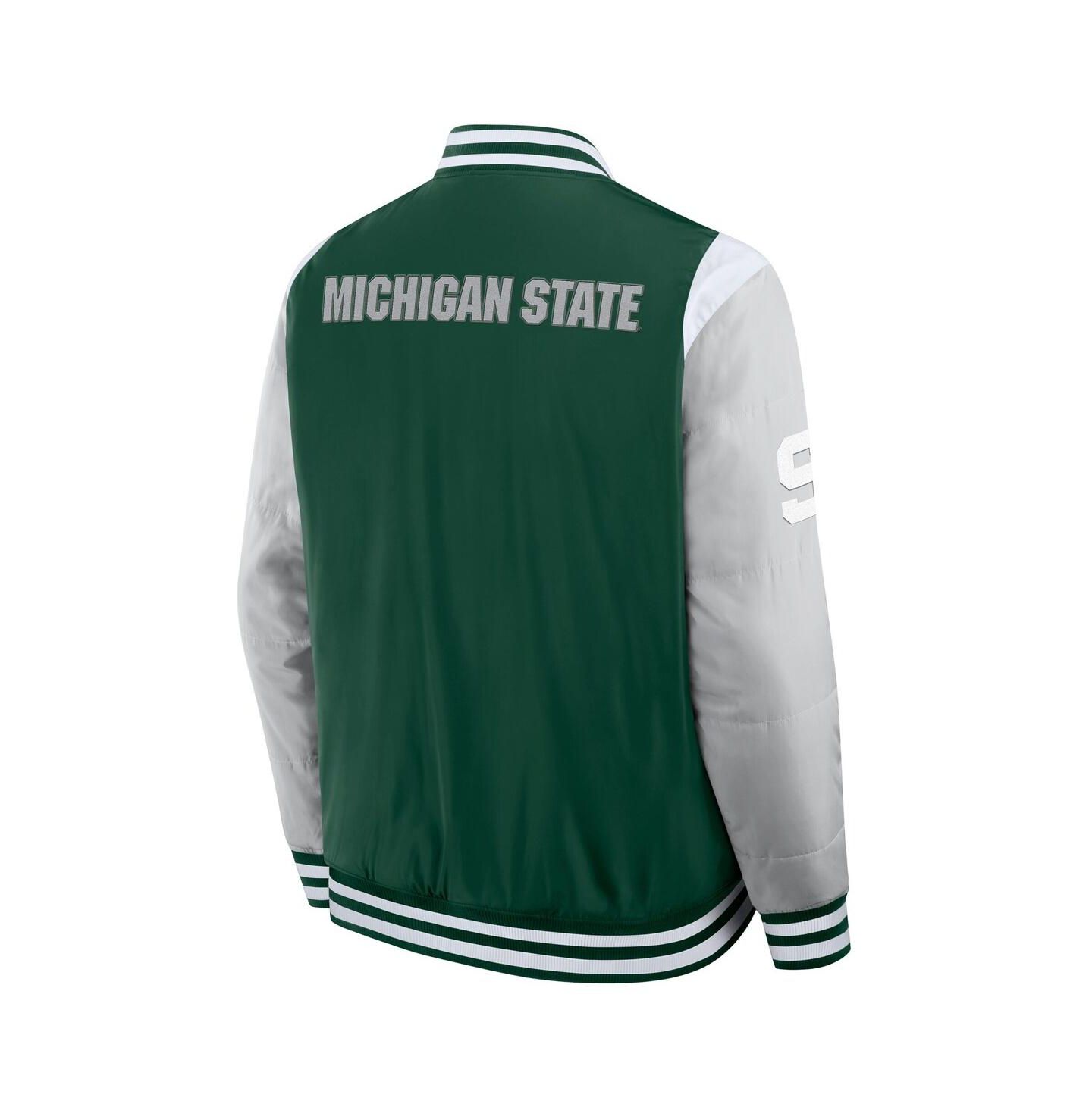 Мужская куртка Fanatics Green Michigan State Spartans Elements Elite Full-Snap — фото 3