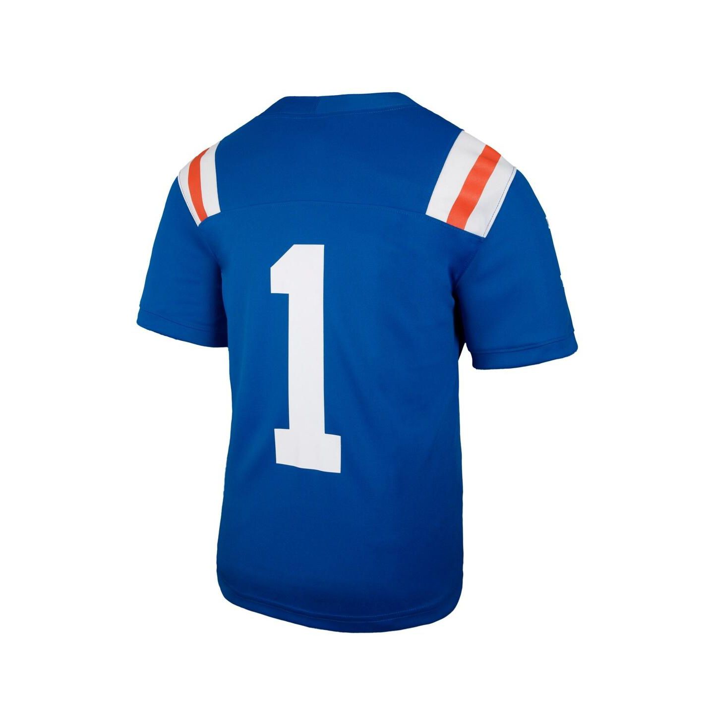 Детская футбольная игровая джерси Jordan Florida Gators #1 Alternate, Royal — фото 3