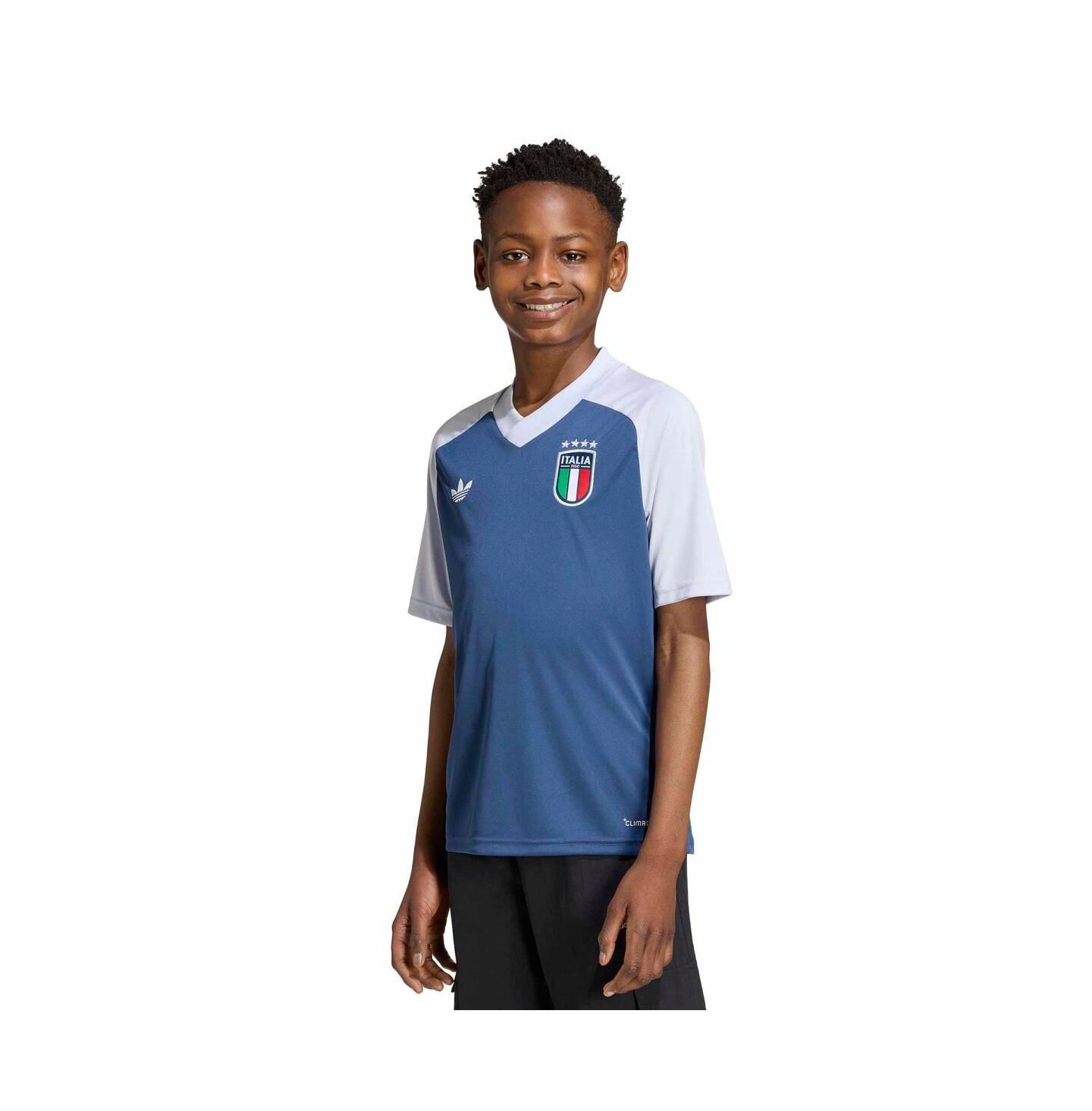 Детская предматчевая джерси adidas сборной Италии 2026, Blue — фото 1