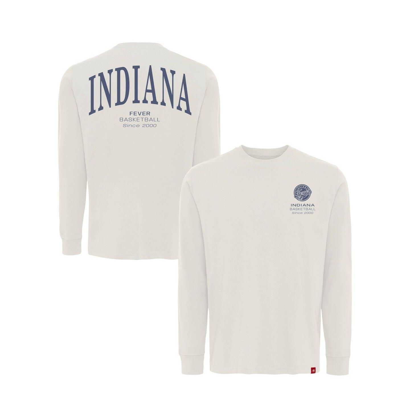 Футболка Sportiqe Cream Indiana Fever Athletic Club Collection Sherwood Relaxed Fit Premium Long-Sleeve — фото 1