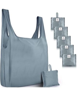 5 Pack Large 50lb Reusable Grocery Bags – Foldable, Durable, Washable
